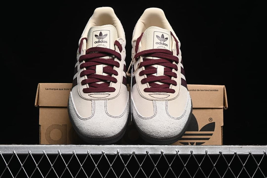adidas Samba OG IG1987 Sneakers in Cream and Burgundy