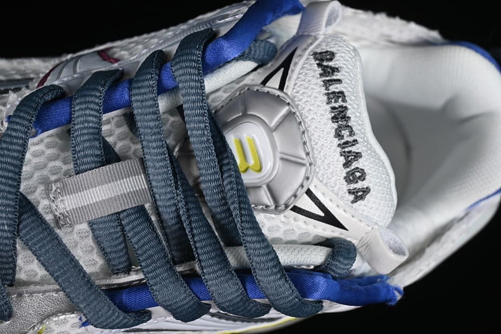Balenciaga Runner 7.0 Sneakers in White, Blue and Yellow