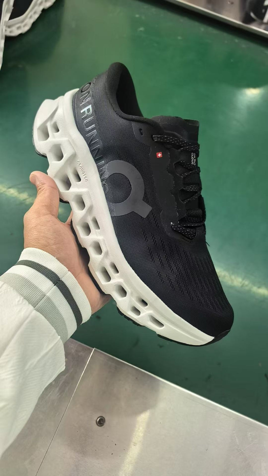 On Cloudmonster 3 Running Sneakers Black White