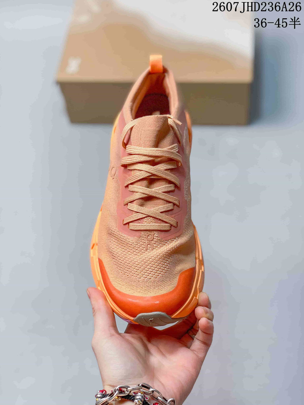 On CloudSoma Trail Running Shoes Peach Orange 712360RRY