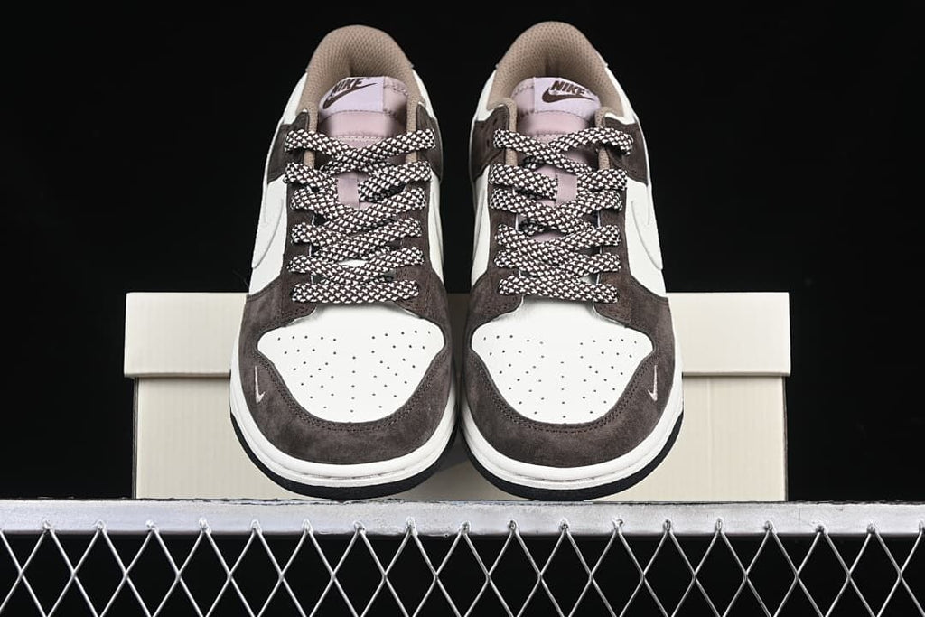 Nike Dunk Low Brown and White Sneakers