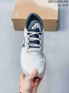 On Cloudmonster 3 LightSpray Running Shoes, White and Navy