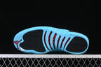 Jordan Air Jordan 12 Retro Black and Gamma Blue High-Top Sneakers
