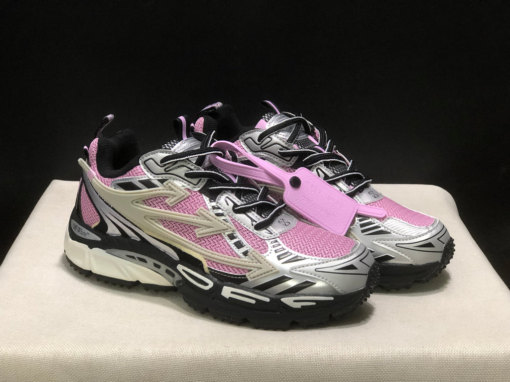 OFF-WHITE Be Right Back Sneakers Pink Black White