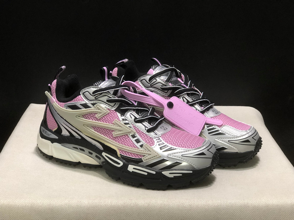OFF-WHITE Be Right Back Sneakers Pink Black White