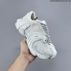 GG-CC Chunky Platform Sneakers in Gray and Pink