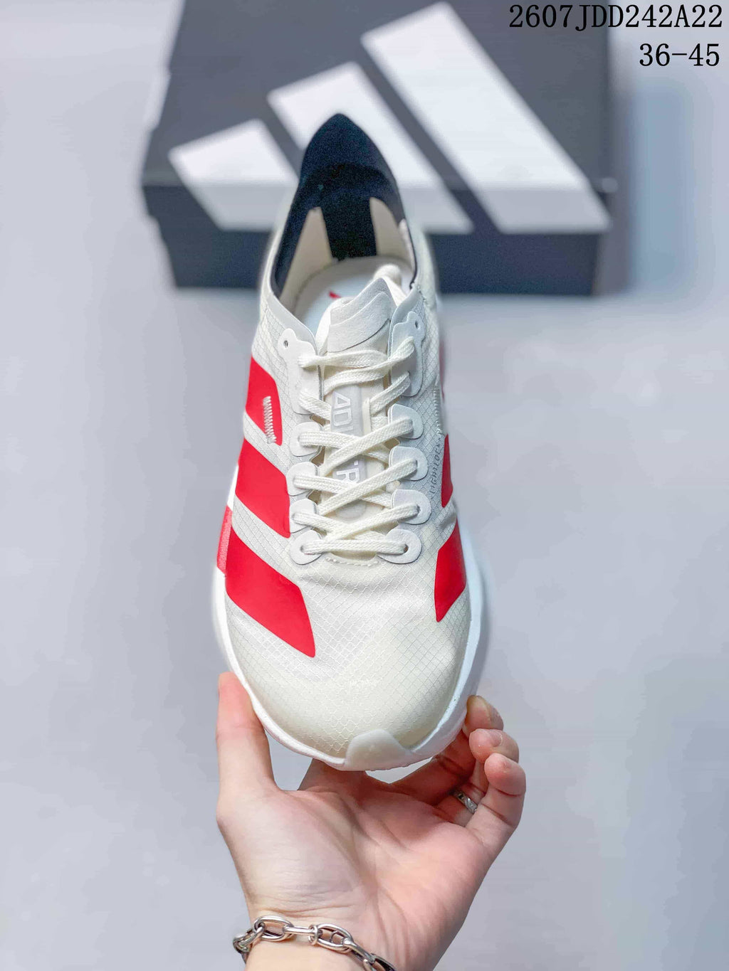 Y-3 Adios Pro 4 White Red Low-Top Sneakers
