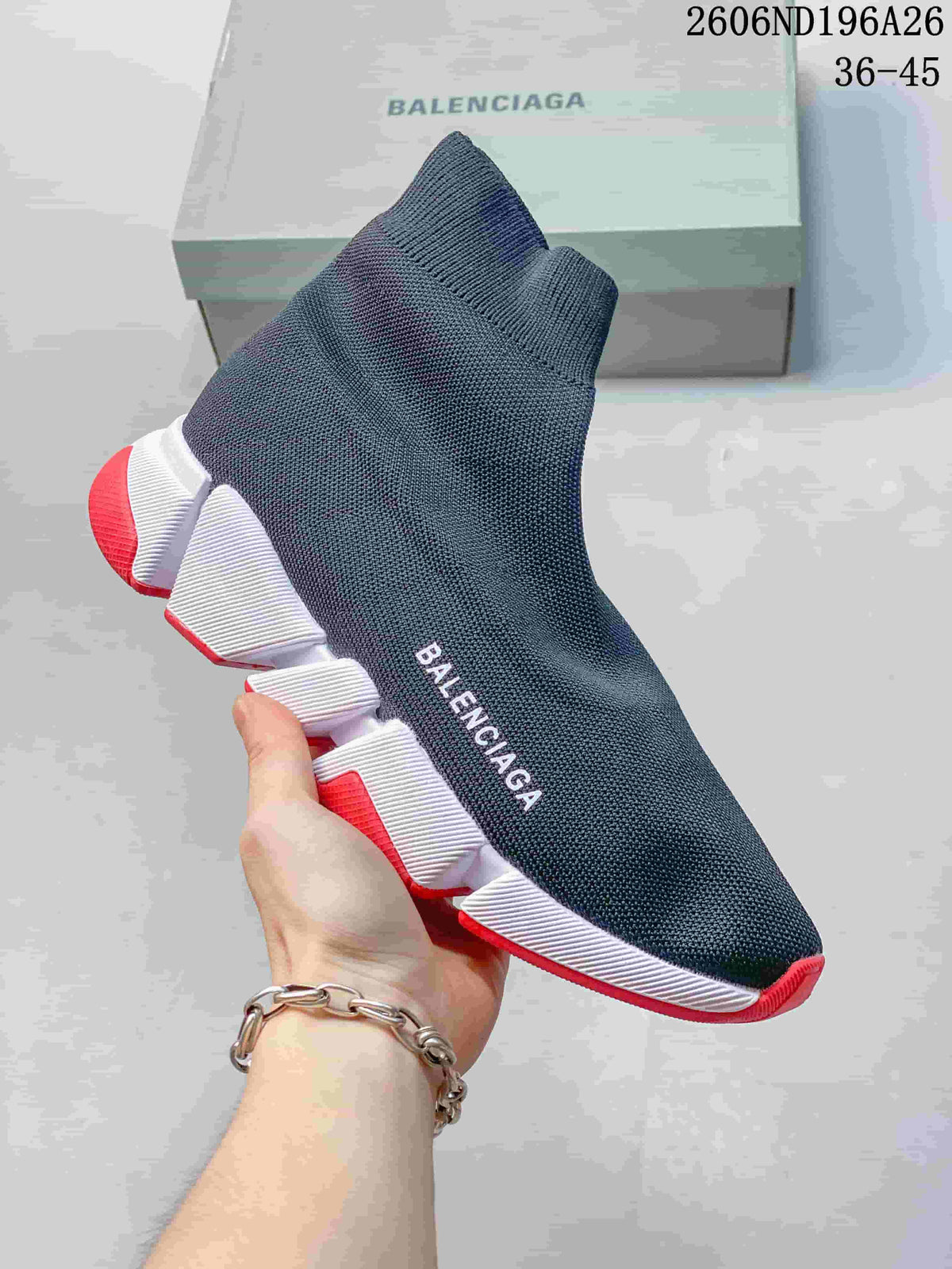 Balenciaga Speed Sock-Style Sneakers with Segmented Sole