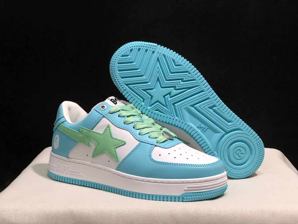 BAPE Sta Low Sneakers Blue Green