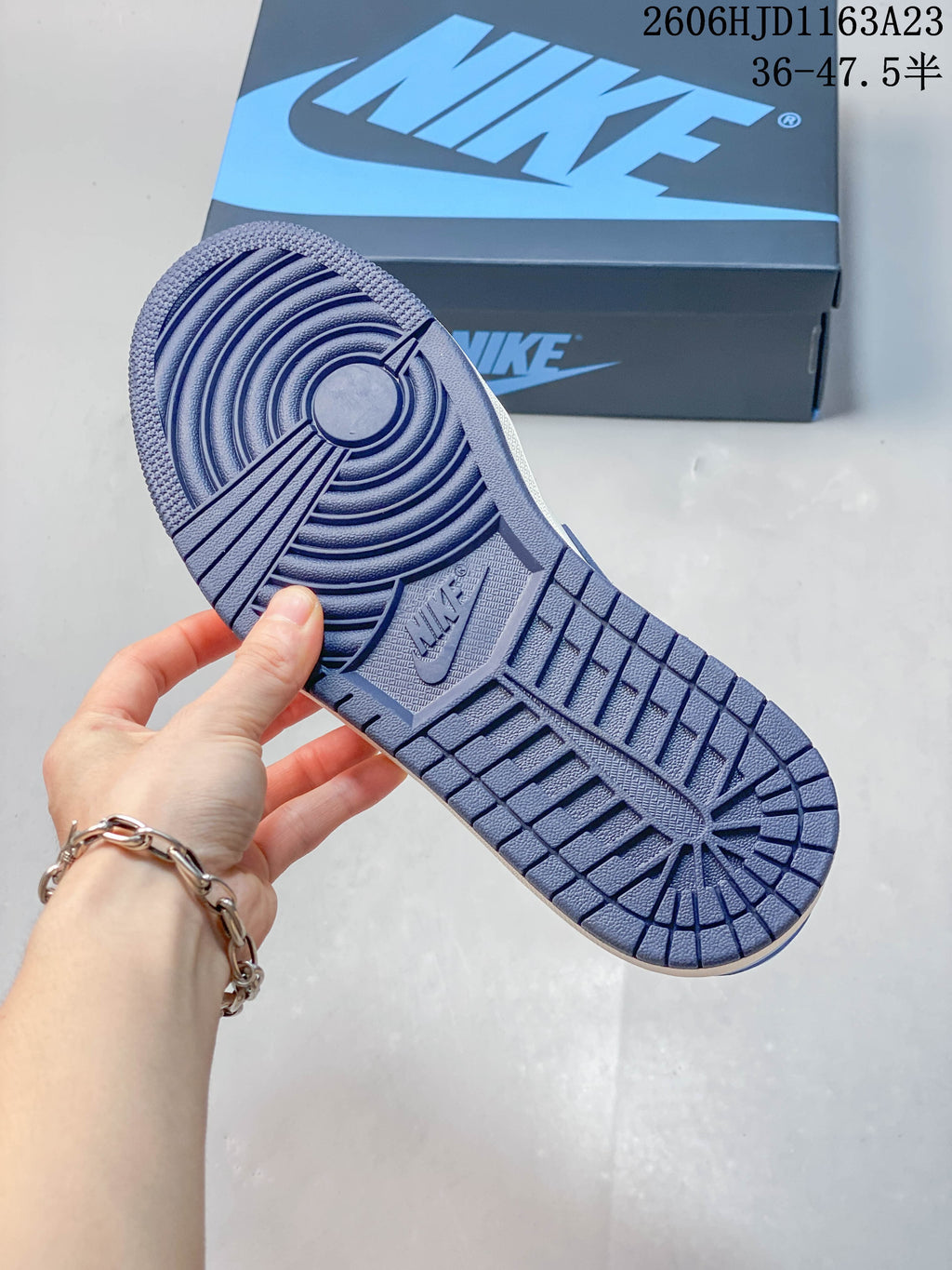 Jordan Air Jordan 1 Low Sneakers in Blue and White