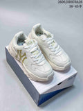 MLB Big Ball Chunky A Running Sneakers White Gold 32SHCM011