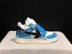 Off-White Blue and White Low-Top Sneakers