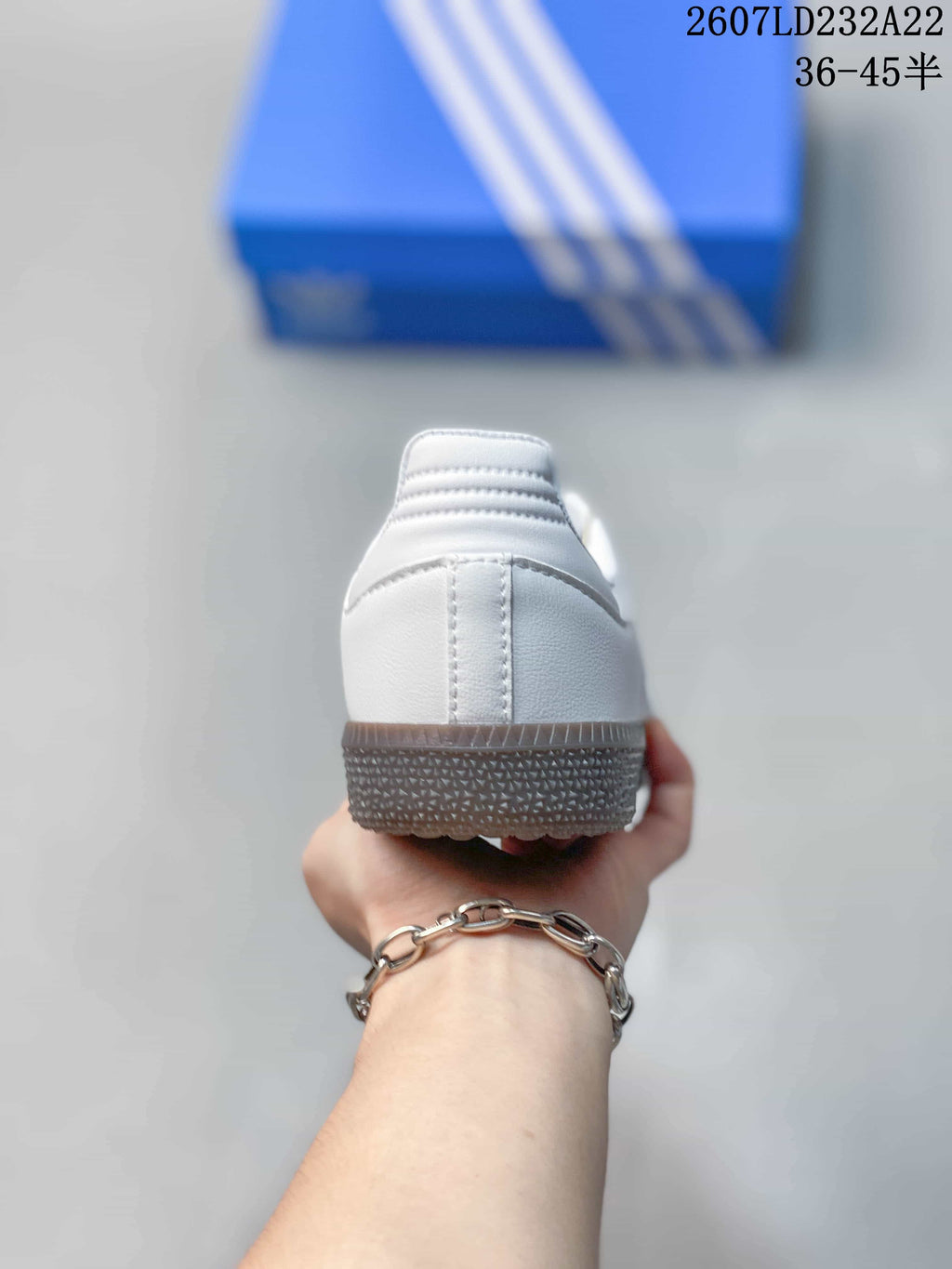 Adidas Originals Samba Vegan OG Sneakers White Grey 2607LD232A22