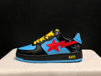 BAPE Bape Sta Low-Top Sneakers Black Blue Red