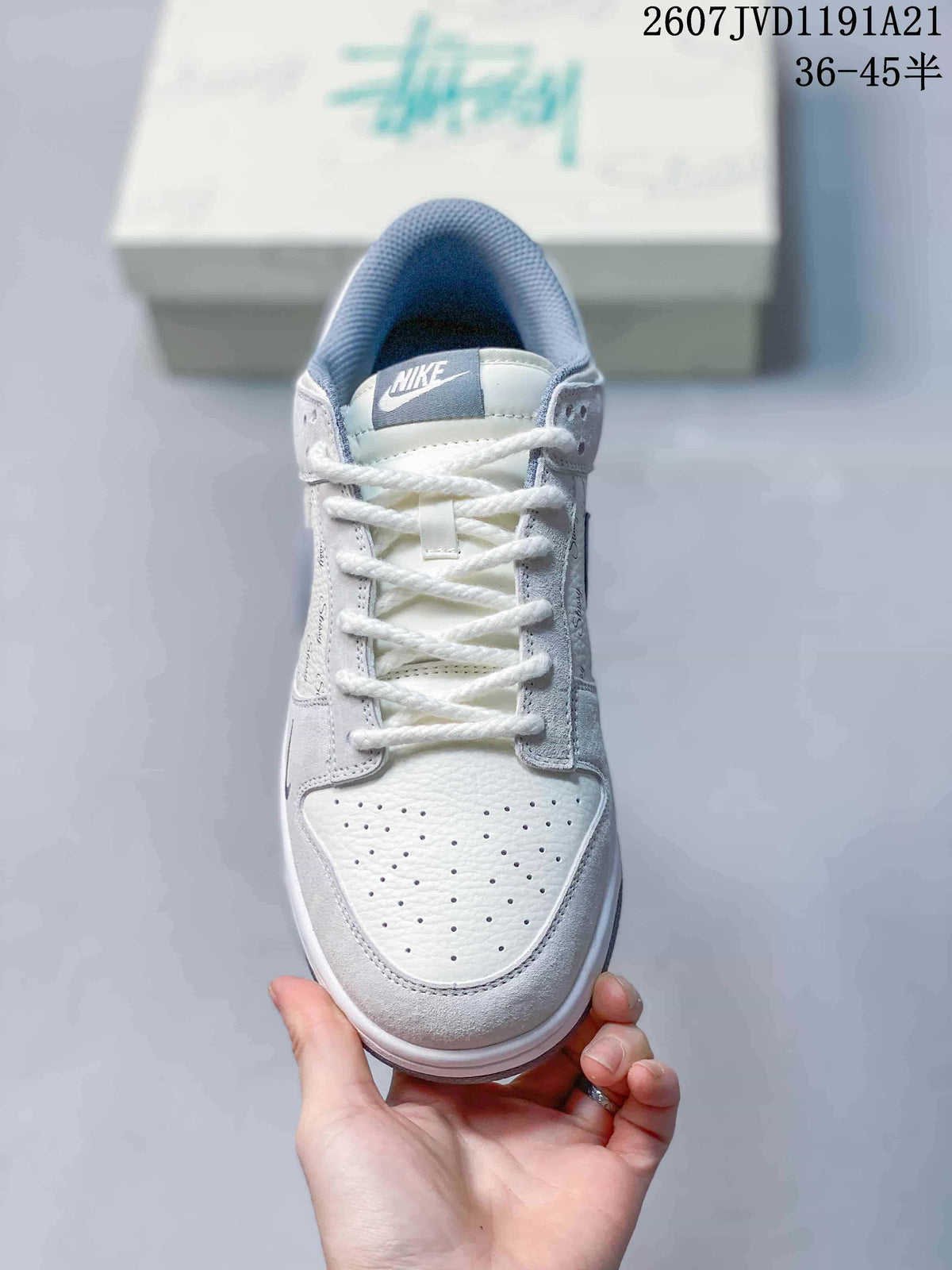 Nike SB Dunk Low x Stussy White Black Sneakers