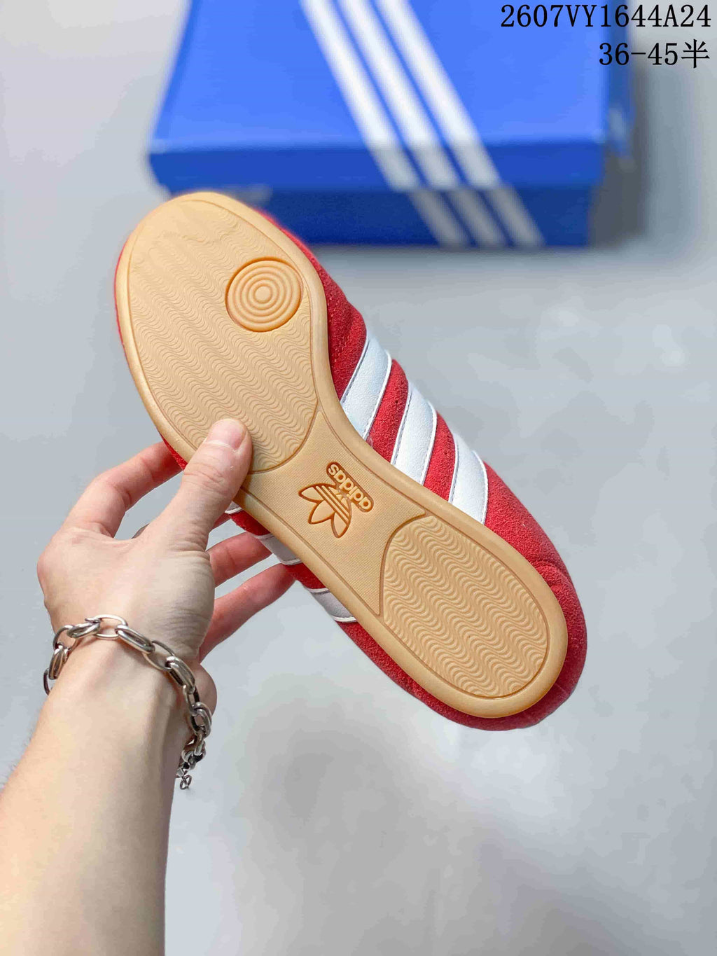 adidas Taekwondo Low-Top Sneakers Red White 2607VY1644A24