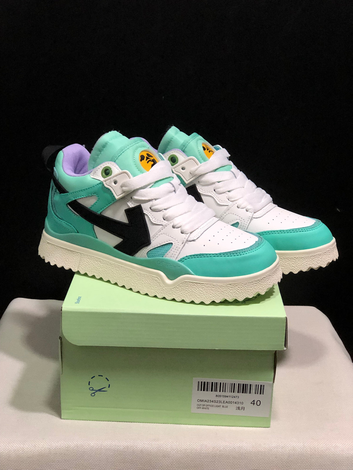 Off-White Out Of Office High-Top Sneakers Mint White