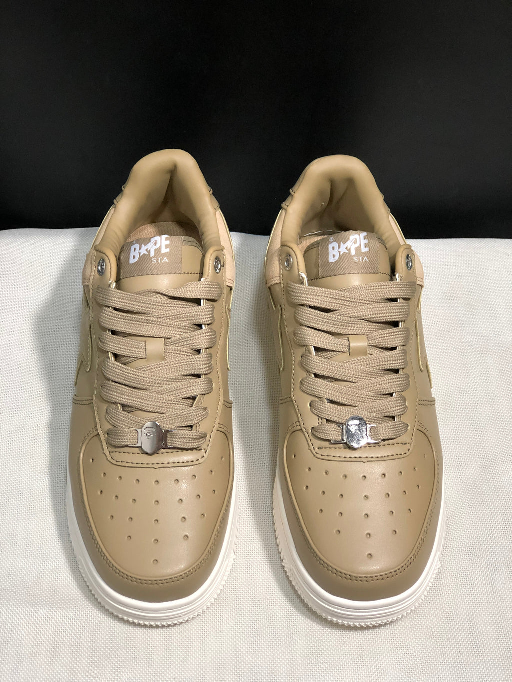 BAPE STA Low-Top Sneakers Beige with White Sole
