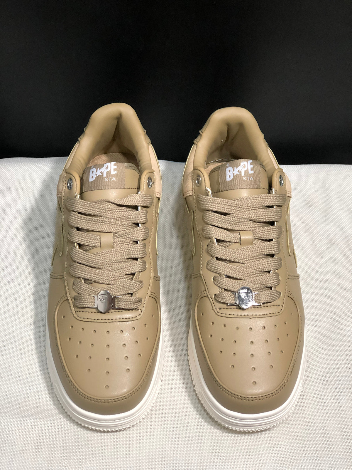BAPE STA Low-Top Sneakers Beige with White Sole