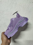 Balenciaga Triple S Clear Sole Sneakers Purple 9590