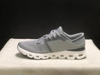 On Cloud X 4 Sneakers in Alloy and Ivory