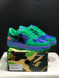 Bape Sta Low-Top Sneakers Green Blue Purple Marvel Style
