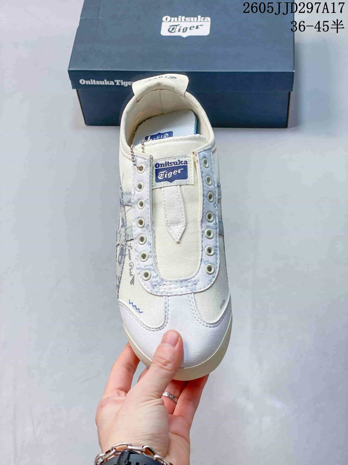 Onitsuka Tiger Mexico 66 Deluxe Sneakers Off-White Blue JJD297A17