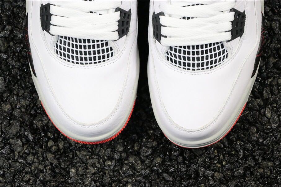 Jordan Air Jordan 4 Pale Citron Sneakers White Black Red