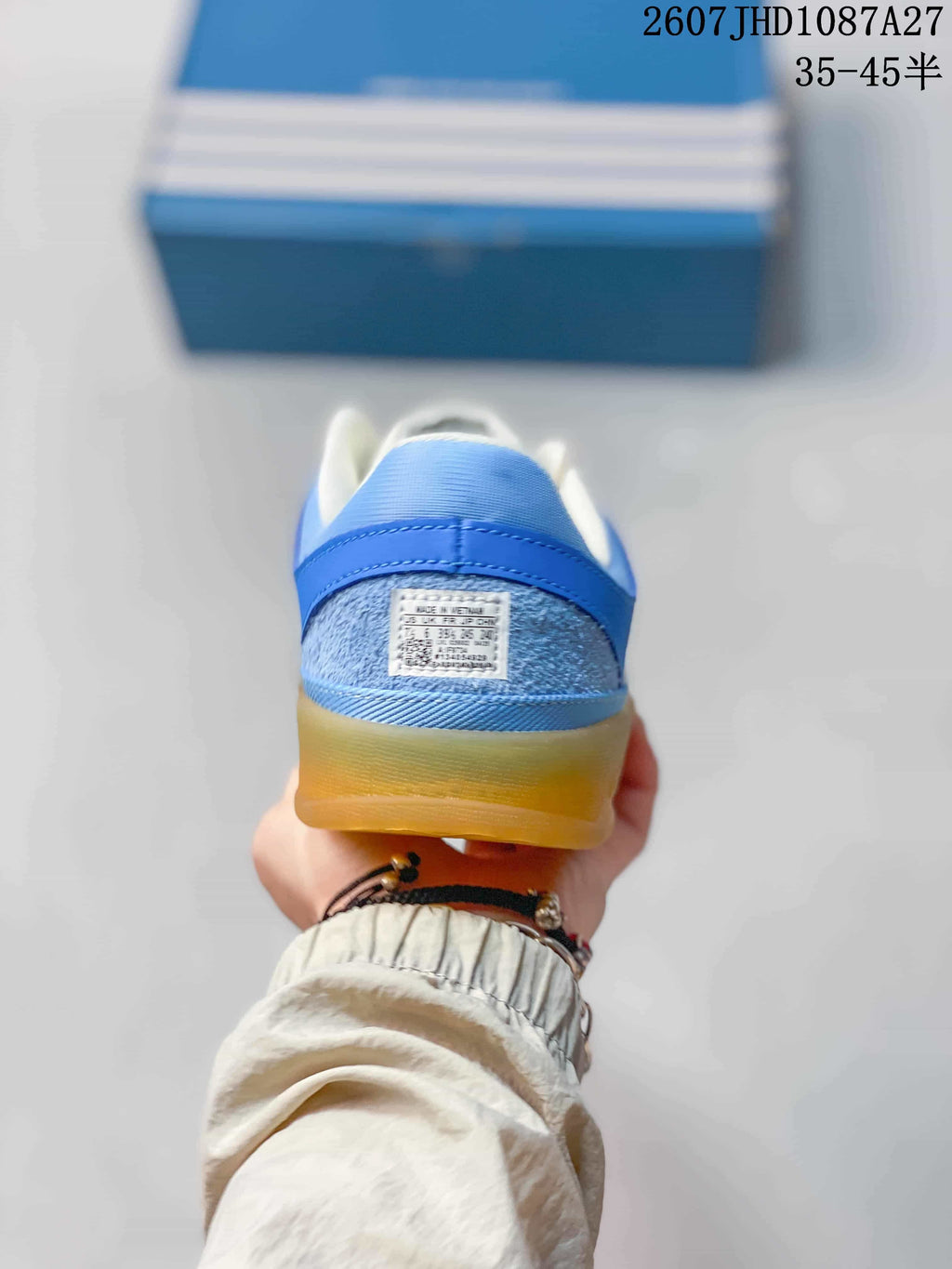 adidas Originals Samba ADV Sneakers Blue White Gum Sole