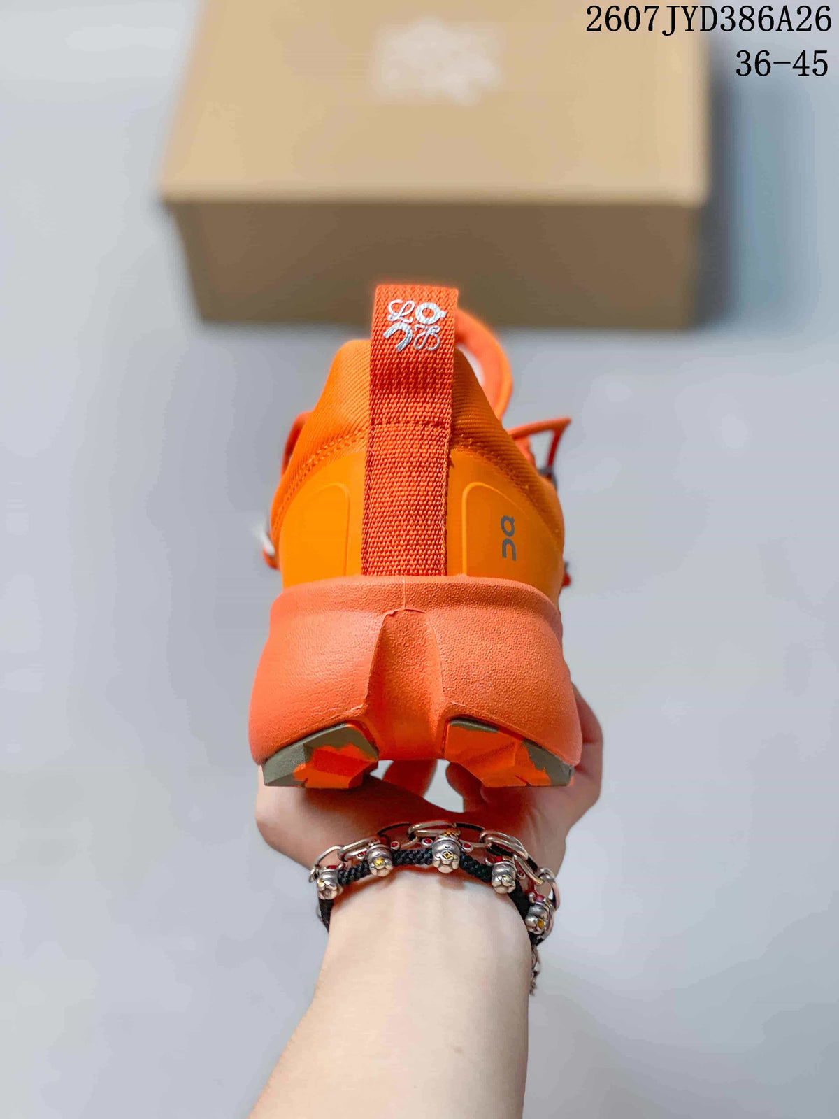 On LOEWE Series Orange Low-Top Sneakers JYD386A26