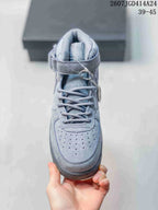 Nike Air Force 1 '07 Mid Gray High-Top Sneakers