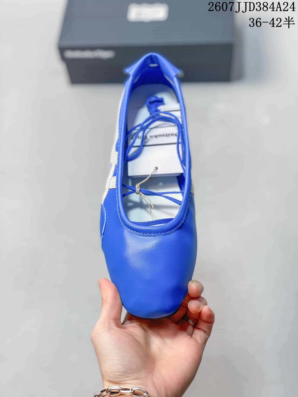 Onitsuka Tiger GYMNARINA Blue Mary Jane Shoes 07JJD384A24