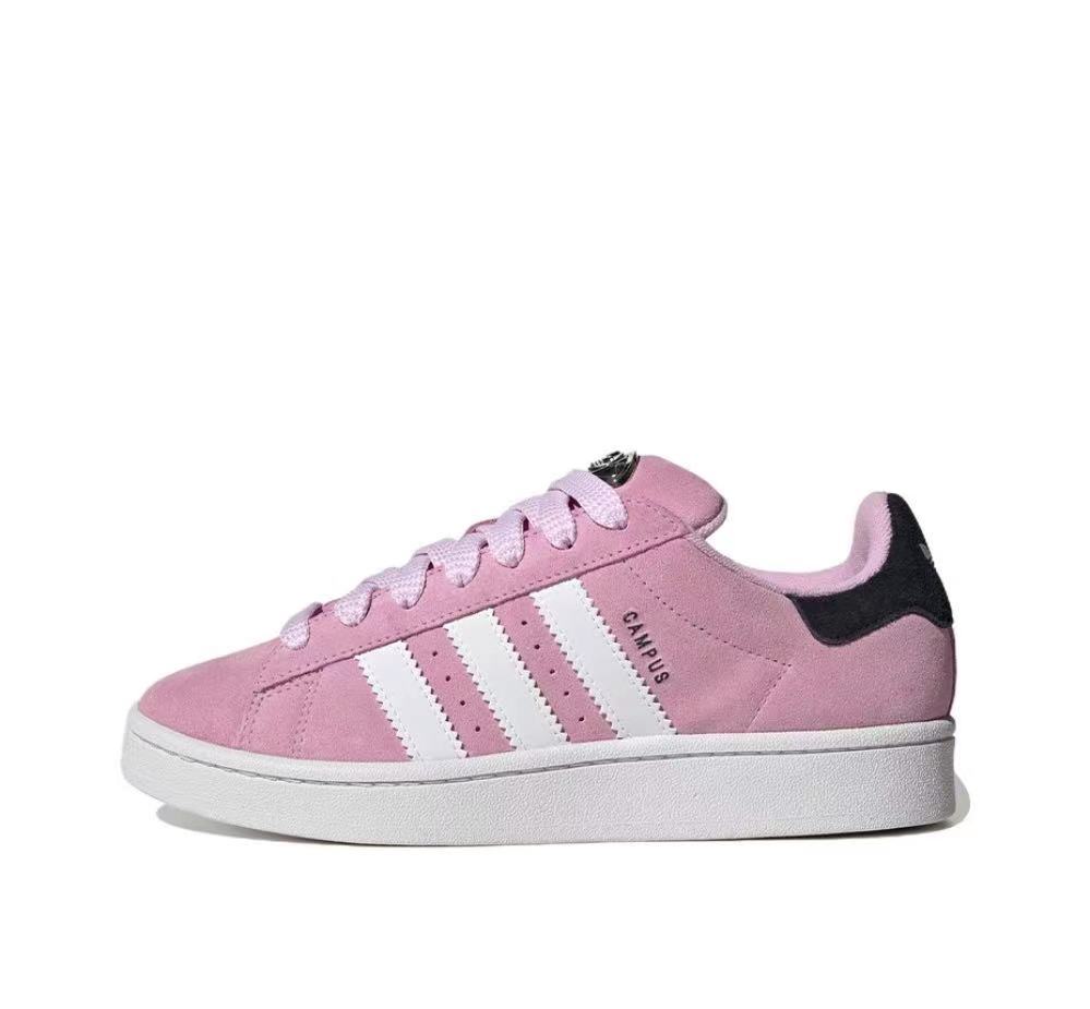 adidas Campus Platform Sneakers Pink and White