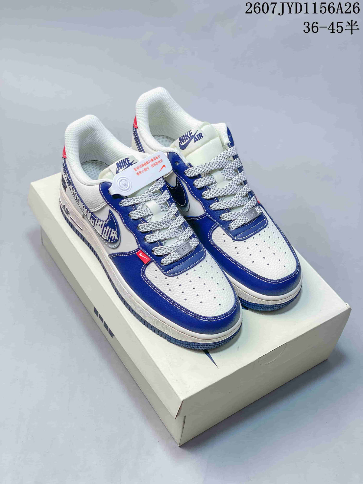 Nike Air Force 1 Low White Blue Sneakers 2607TYD1156A26