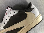 Travis Scott x Air Jordan 1 Low Sneakers White Brown