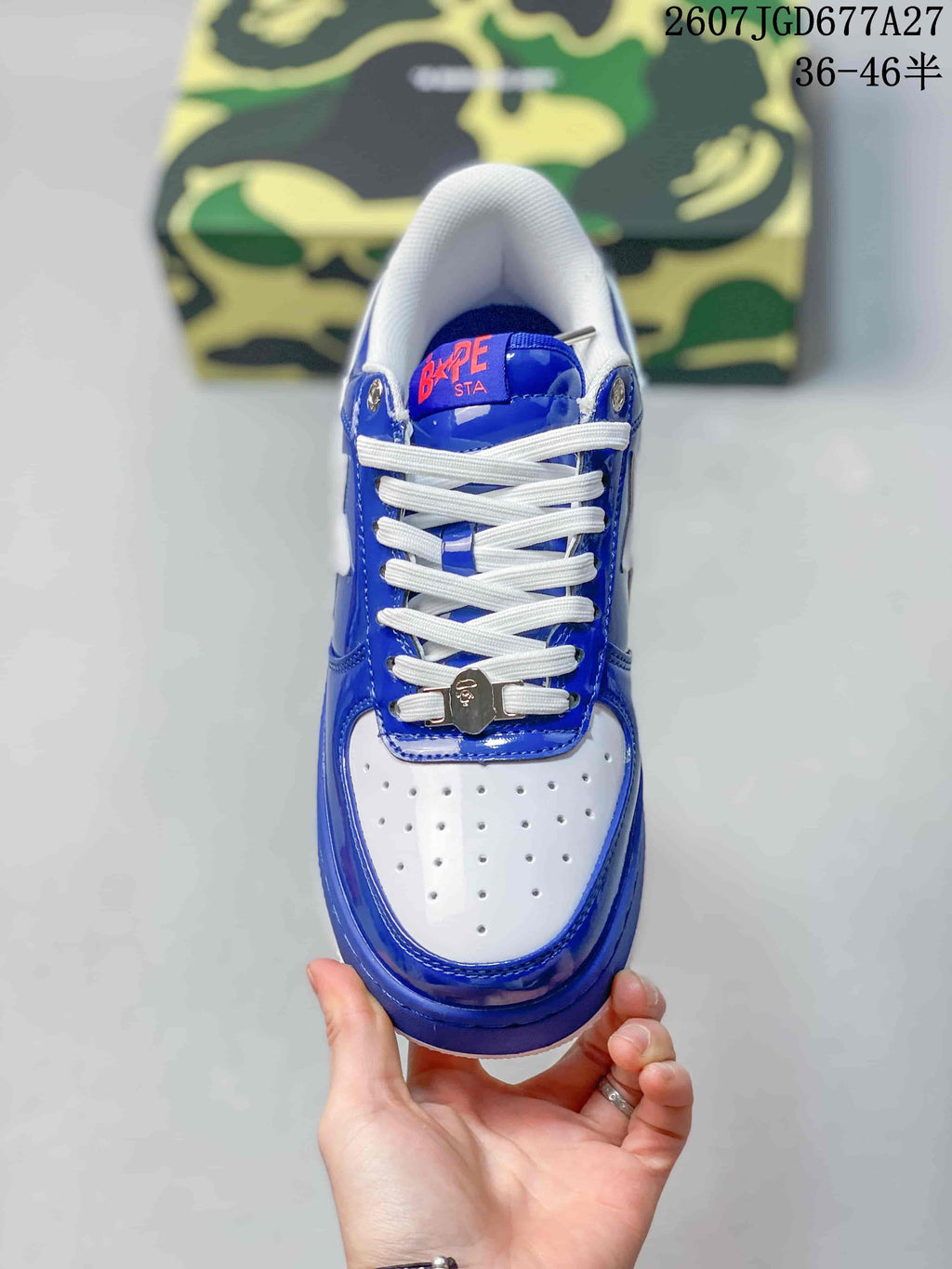 BAPE STA Low Blue and White Sneakers 712270RRU