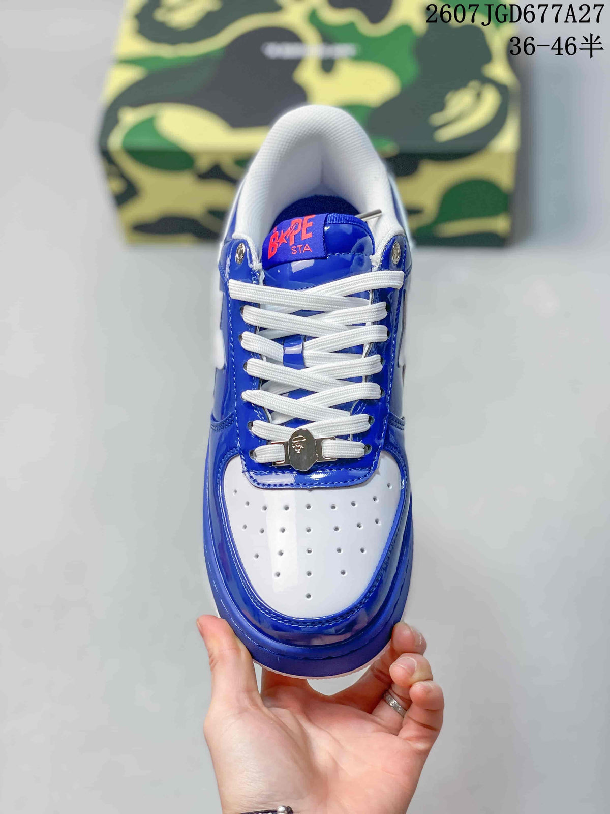 BAPE STA Low Blue and White Sneakers 712270RRU