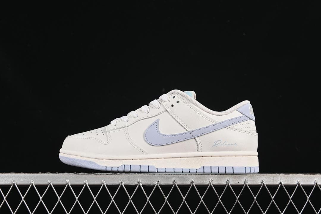 Nike SB Dunk Low White and Light Blue Sneakers