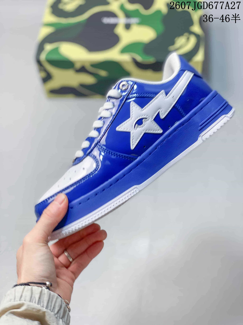 BAPE STA Low Blue and White Sneakers 712270RRU