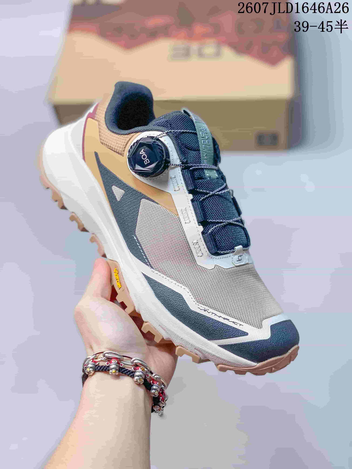 KAILAS Kuo Cang BOA Trail Hiking Sneakers Navy Tan 712860TOU
