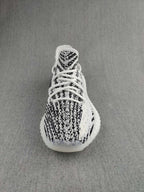 Yeezy 350 V2 Knit Sneakers in Black and White