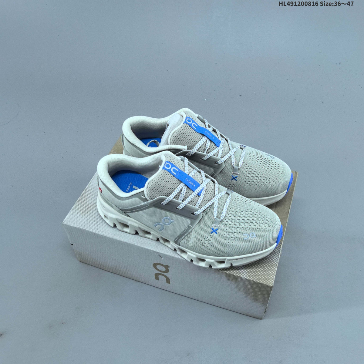 On Cloud X 5 Low-Top Sneakers in White and Mint