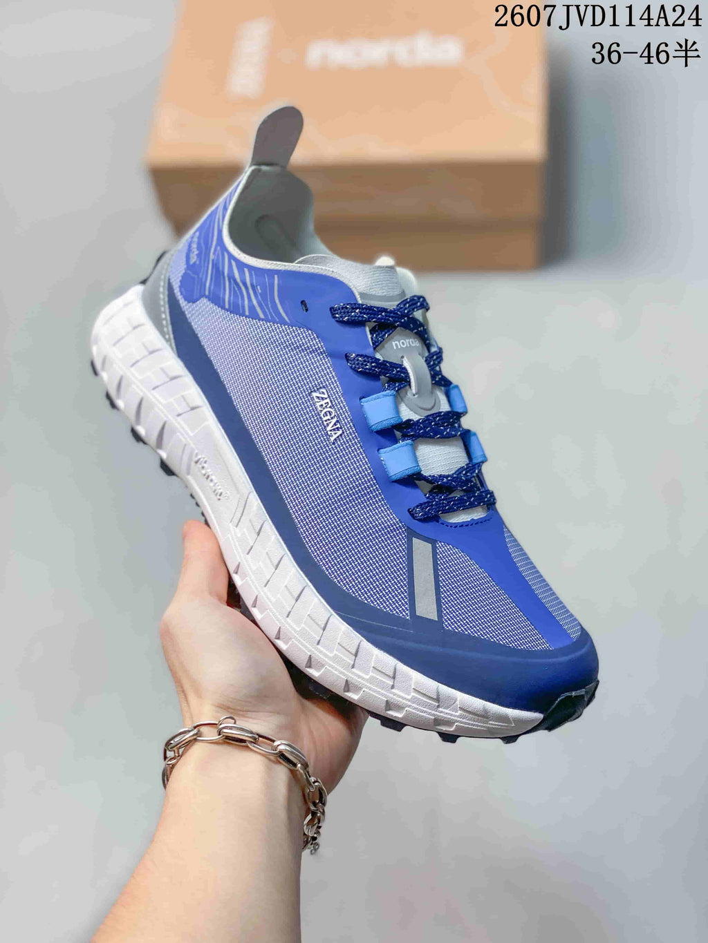 NORDA 712740 Trail Sneakers Blue and White