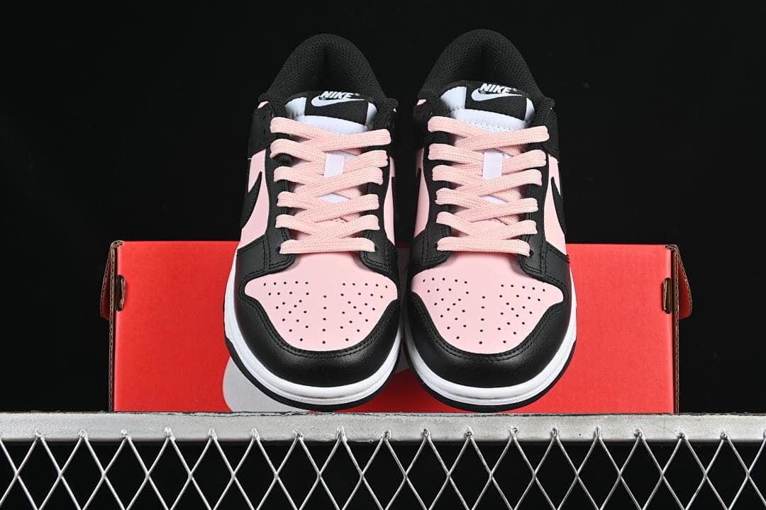 Nike Dunk Low GS Black and Pink CW1590-100 Sneakers
