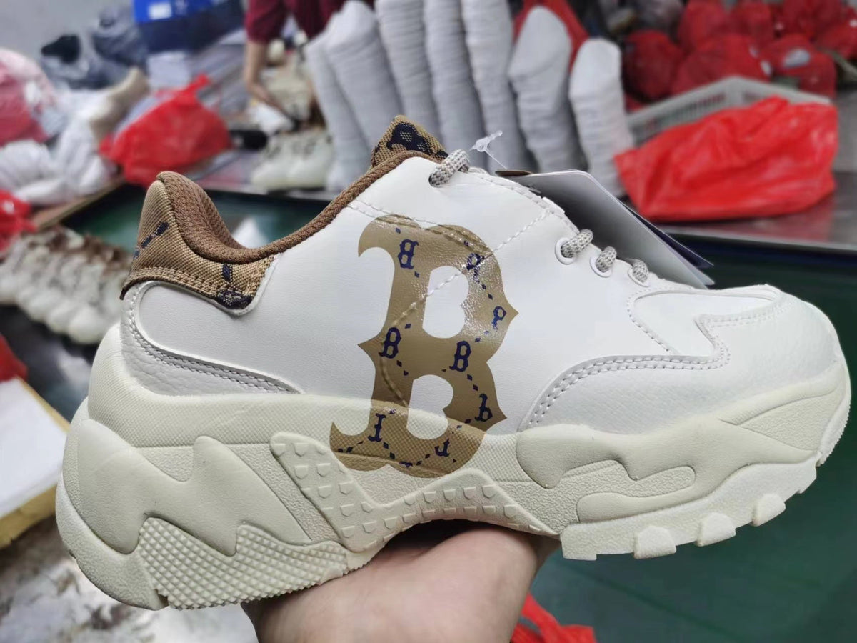 MLB Chunky Sneakers in Beige and Khaki