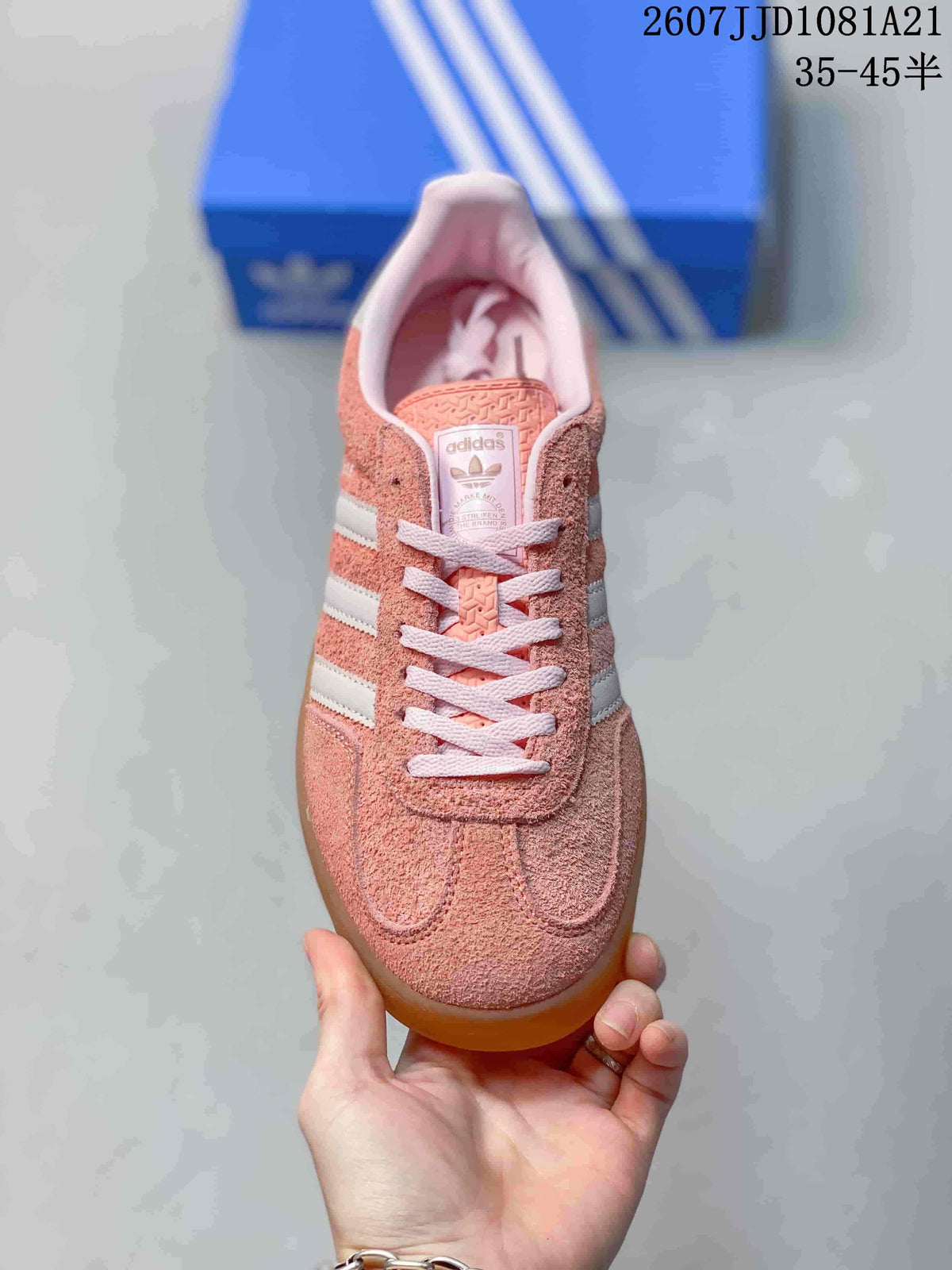 adidas Gazelle Indoor Sneakers Pink White Gum 07JJD1081A21