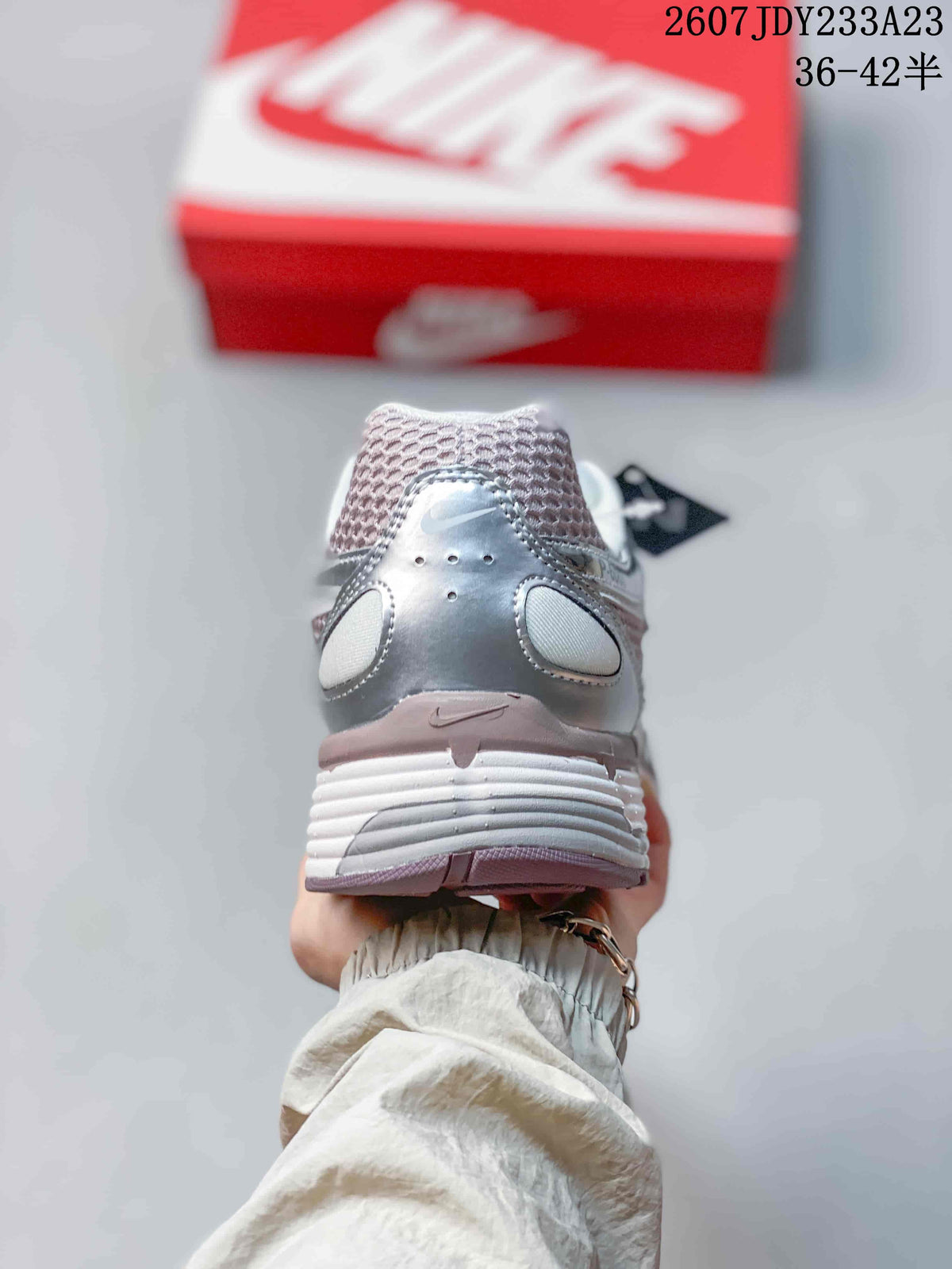 Nike P-6000 Premium Silver White Sneakers