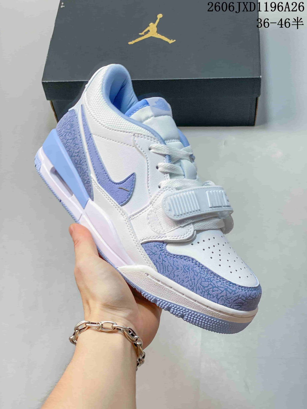 Air Jordan Legacy 312 Low Sneakers in White and Blue