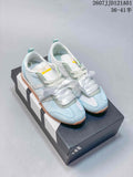 adidas JOG 2.0 Retro Low-Profile Sneakers, White and Blue
