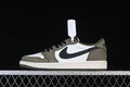 Travis Scott x Air Jordan 1 Low OG Olive White Sneakers HQ6998-200